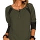 thumbnail image 4 of Camisas de manga larga para mujer Botones casuales Túnica Top Cómodo y elegante para uso diario OD Verde L, 4 of 6