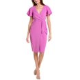 thumbnail image 3 of Elie Tahari womens  Faux Wrap Dress, 2, Purple, 3 of 4