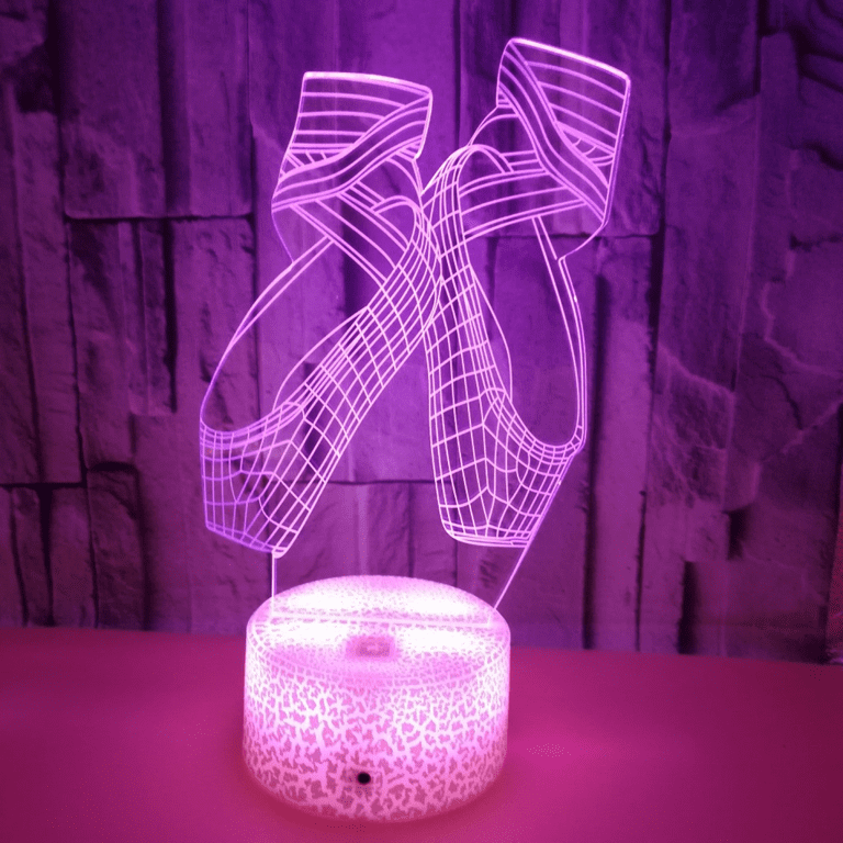 YSITIAN 3D Dancing Shoes Night Light 16 Colors Changing USB Remote