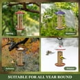 Kingsyard Tube Bird Feeders for Outside Hanging, Finch Feeder with
