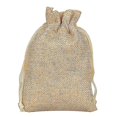 thumbnail image 2 of 20 bolsas de lino con cordón de 13 x 18 cm, arpillera de yute, prácticas para guardar Bolsa de regalo de tamaño grande, bolsas de fiesta vintage, bolsa de yute, perfecta para manualidades y, 2 of 4
