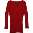 thumbnail image 1 of I.N.C Tricot à Fermeture Éclair pour Femmes, Rouge, TTG, 1 of 1
