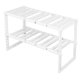 thumbnail image 1 of Organizador de zapateros, estante retráctil para guardar platos, estante de cocina multifuncional, organizador de armario de 2 niveles, estante para platos sobre el fregadero, para cocina y baño, 1 of 5
