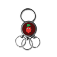 thumbnail image 1 of Porte-clés en Acier Inoxydable avec Visage de Radis et d'Injustice, 1 of 3