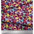 thumbnail image 2 of Soimoi Cotton Duck Fabric Triangle Geometric Print Fabric by Yard 56 Inch Wide, 2 of 3