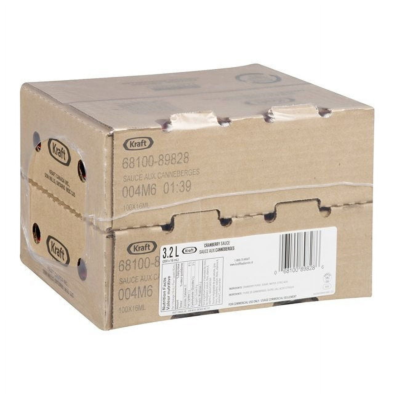Kraft Cranberry Sauce Portion Pack, 16 ml / Unit, 200 Units / Case - Perfect for Individual Servings