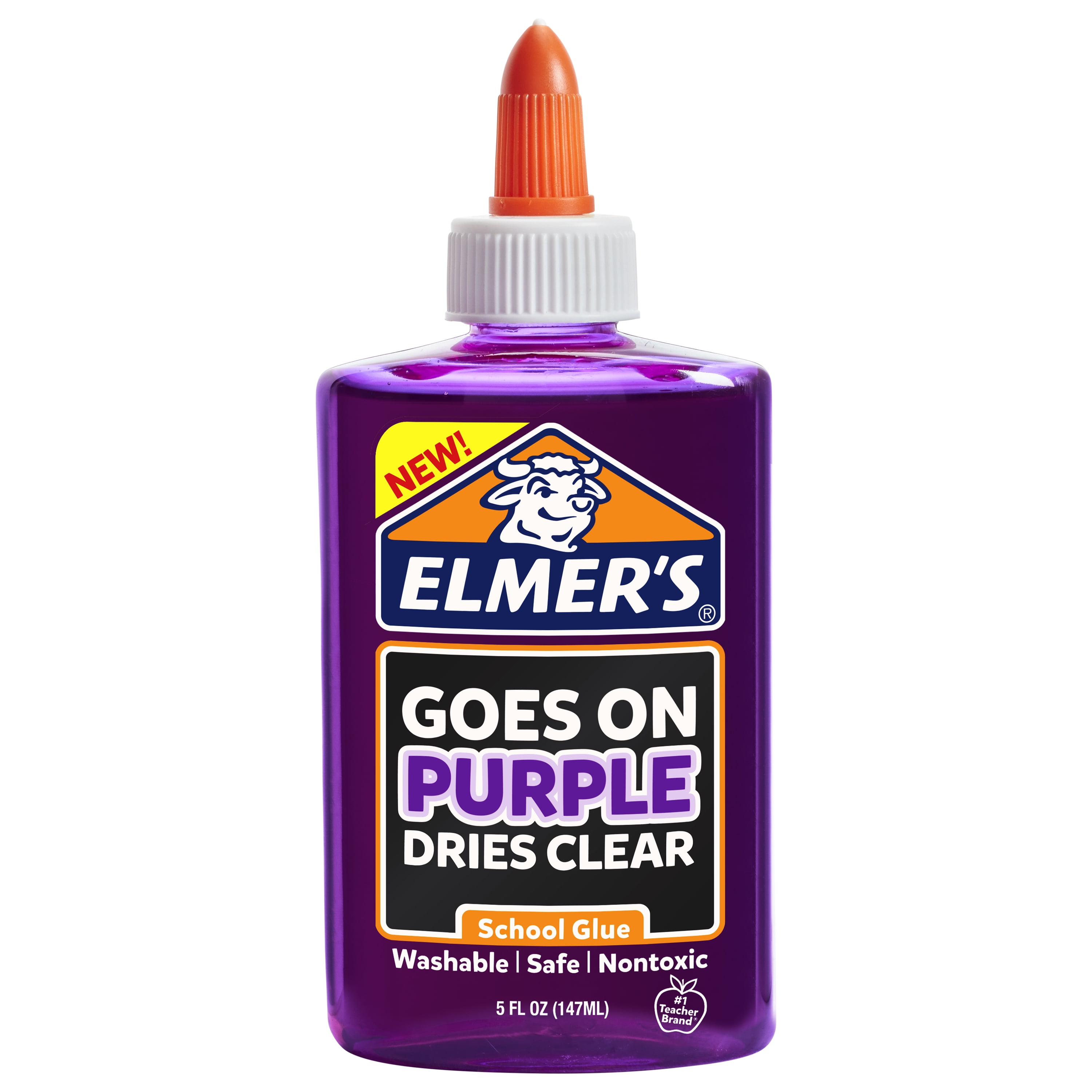 Elmer's 5 Ounce Goes On School Purple Glue