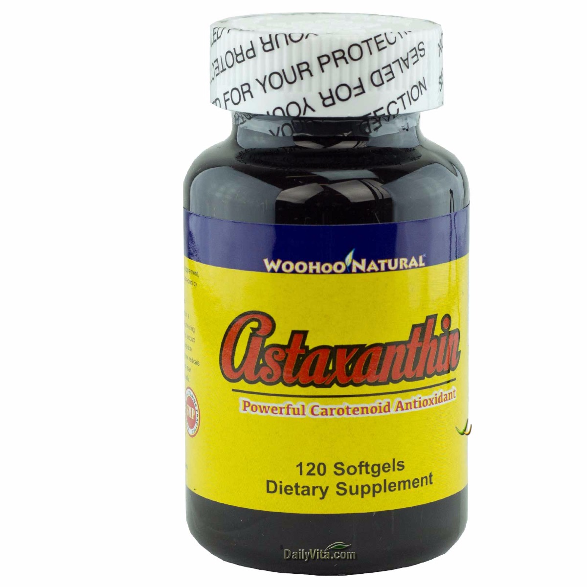 Woohoo Natural Astaxanthin 5 mg + Salmon Oil 120 Capsules