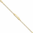 thumbnail image 2 of 10K Yellow Gold Figaro Link Id Bracelet (5.5 X 5) Made In United States 10fig060id-5.5, 2 of 5