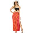 thumbnail image 2 of HAPPY BAY Women's Beach Bathing suit Wrap Bikini Swimwear Swim Cover up Summer Wraps Swimsuit Beachwear Sarong Coverups Skirts for Women One Size Tiny Leaves, Orange, 2 of 3