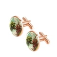 thumbnail image 2 of Coconut Tree Elegant Mens Cufflinks Set, Made of Stainless Steel, Suitable for Formal Attire, for Weddings and Business Meetings, 2 of 6