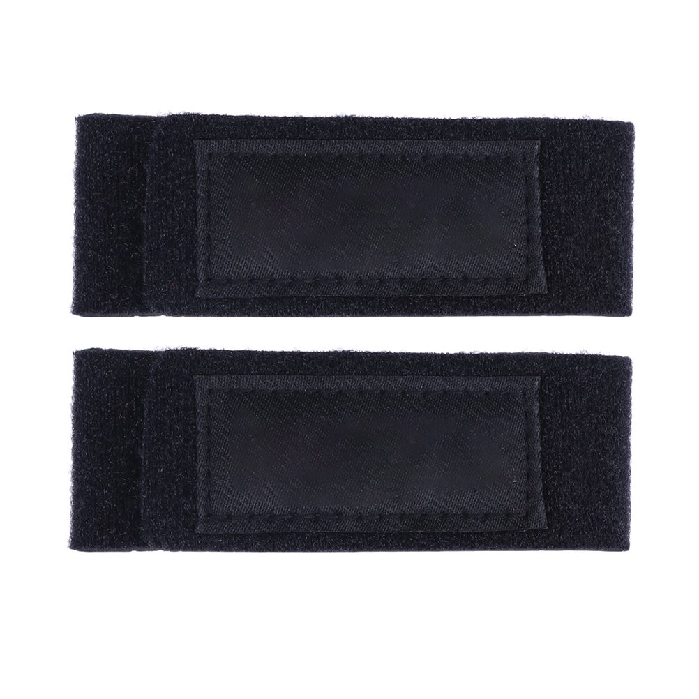 HAMPPLIES Adjustable Fishing Rod Belts Black Elastic Wrapping Bands 8Pcs