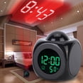 thumbnail image 4 of Reloj de proyección, reloj electrónico LCD multifuncional, reloj despertador, tecnología avanzada, 4 of 12