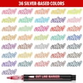 thumbnail image 2 of Set de bolígrafos Outline Banral Double Line, 36 colores, para manualidades, 2 of 9