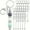 11pcs Silvery, variant on Bulk Set of 11 Metal Keychain Bars for DIY Bead Crafts.