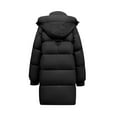 thumbnail image 4 of ZHUGeLI Womens Long Quilted Jackets Plus Size Thicken Winter Coats Hooded Lightweight Puffer Jackets Warm Down Coats Outerwear, 4 of 4