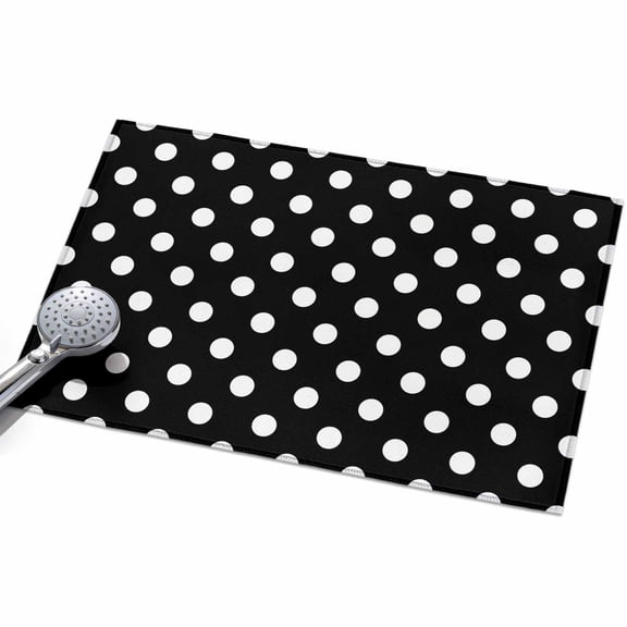 2x3 Washable Area Rugs,Modern Black White Polka Dot Non-Slip Ultra Soft Rug Large Indoor Carpet,Abstract Minimalist Theme Floor Rugs for Home Living Room Bedroom Dining Room Office