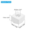 thumbnail image 2 of Uxcell 16Pcs Pool Chalk Holder Billiard Chalk Storage Holder Cue Chalk Holder White, 2 of 5