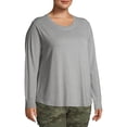 thumbnail image 3 of Terra & Sky Long Sleeve Pullover Relaxed Fit T-Shirt (Women's Plus) 1 Pack, 3 of 6