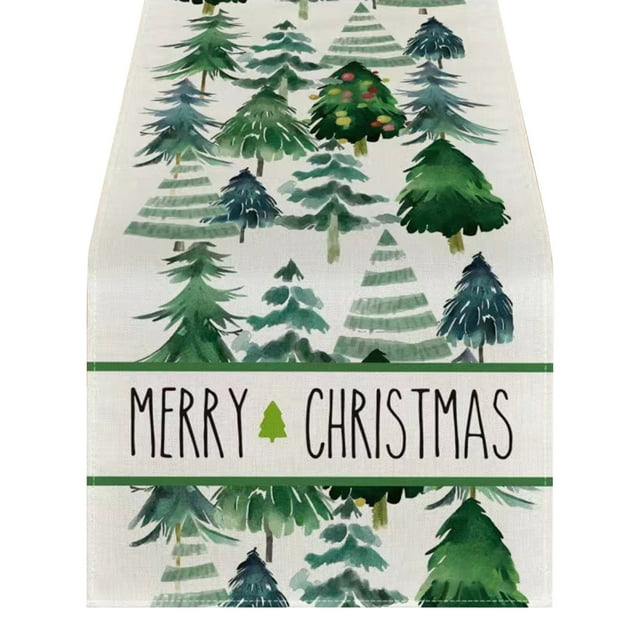Ganfancp Bandera de Mesa de Lino Navidad Hogar Restaurante Salón Comedor Mesa Interior y Exterior Mantel Decorativo Ofertas de La Semana 1 Bandera de Mesa