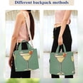 thumbnail image 4 of FORMRS Womens Corduroy Tote Bag Crossbody Shoulder Handbag with Pocket, Lemon Glass, 4 of 7