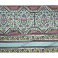 thumbnail image 4 of oneOone Polyester Lycra Fabric Leaves & Floral Block Printed Craft Fabric BTY 56 Inch Wide, 4 of 4