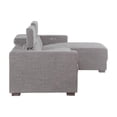 thumbnail image 5 of Bowery Hill Light Gray Polyester Fabric Power Reclining Sectional, 5 of 7