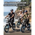 thumbnail image 3 of YVY Peak 1500W Electric Bike for Adult, 48V 25AH,Max 90 Miles,Electric Bicycle w/Anti-Theft Alarm,UL 2849, 20" Fat Tires Mountain Bike with APP, 3 of 8