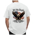 thumbnail image 4 of UngA 250th Anniversary USA Shirt, 4th of July Shirts for Men Funny USA Bald Eagle T-Shirt American Flag Style Graphic Tee Shirt White,XXL, 4 of 6