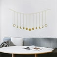 thumbnail image 2 of Billuyoard Cadenas de luna Decoración de pared Adornos de fase lunar Decoración de habitación colgante de luna Decoración del hogar Billuyoard HA021205-00, 2 of 5