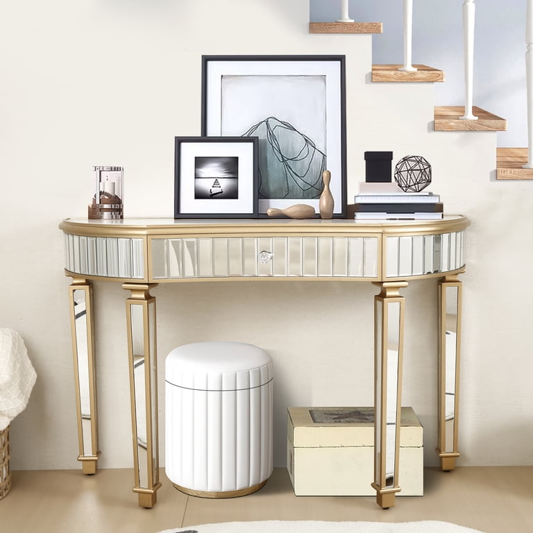 white christmas dresses 2 Drawer Mirrored Vanity Make-Up Desk Console Dressing Silver Glass Ta   Better Home Furniture