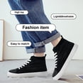 thumbnail image 6 of Men's Women's Knit High Top Sneakers Breathable Lightweight Fashion Casual Walking Shoes Air Mesh Upper Sneakers, 6 of 7