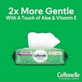 thumbnail image 2 of Cottonelle GentlePlus Flushable Wet Wipes with Aloe & Vitamin E, Adult Wet Wipes, 16 Flip-Top Packs (8 Packs of 2), 672 Total Wipes, 2 of 3