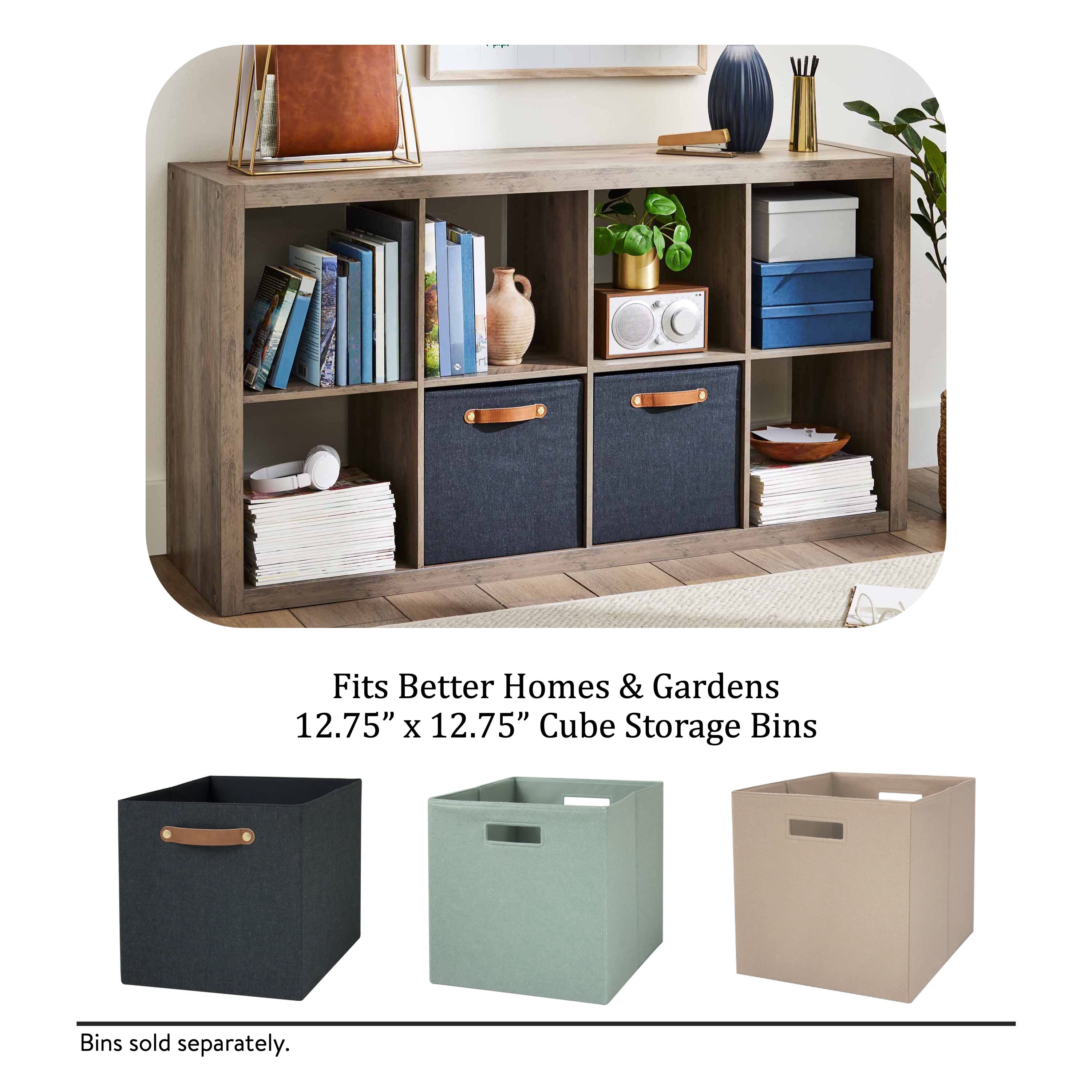 Better Homes & Gardens 8 Cube Storage Organizer, Rustic Gray