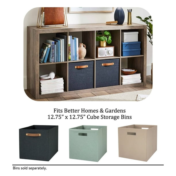 Better Homes & Gardens 8 Cube Storage Organizer, Rustic Gray