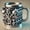 Silvery V6, variant on Loud Cup V8/V6 Engine Coffee Mug - 15oz Stainless Steel & Resin, Piston Design Auto-Themed Gift for Car Guys/Mechanics, Holiday Gifts for Men ( 15, ounces)