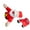 Santa, variant on Christmas Crashing Santa & Reindeer Animated Decoration, Funny Christmas Window Decorations with Broken-Glass Sticker & Leg-Kicking Animation, Christmas Decor, Fits Any Window