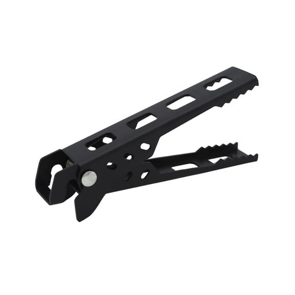 Pedty 1*Pot Clip,Aluminum Handle Camping Pot Grip Handle Non Slip Hand Pot Clamp Aluminum Handle Camping Pot Grip Camping Pot GripâMultifunctional Clip Black