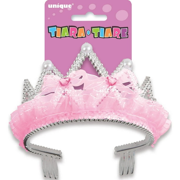 Pink Bows and Ribbon Plastic Princess Tiara - Walmart.com