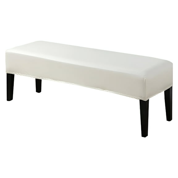 AUQ Bench Covers for Dining Room,Waterproof PU Dining Bench Cover Removable Bench Covers Stretch Washable Bench Seat Covers for Dining Room Bench Slipcover