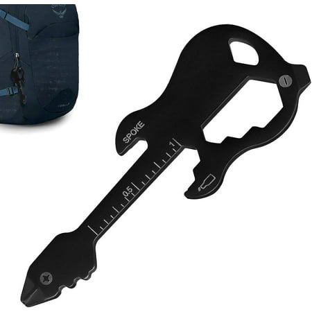Mini Multitool Stainless Steel Pocket Tool 12 in 1 - Pocket Tool Metal Pocket Tool with Ruler Bottle Opener and More