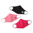 thumbnail image 3 of Adidas Unisex Face Covers Facemasks 3-Pack, Black/Rose Tone/Bold Pink, HC4695, 3 of 4