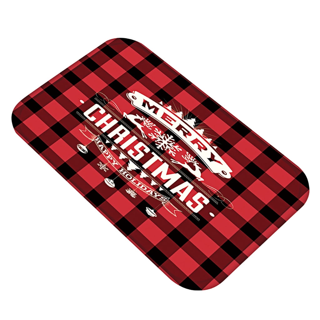 Bouanq Christmas Rug Indoor/Outdoor Door Mat Outdoor Doormat for Front Porch/Kitchen/Laundry