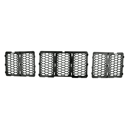 New Aftermarket Matte-Black Grille Insert 68143074AD fits 2014-2016 Jeep Grand Cherokee