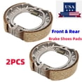 thumbnail image 1 of Pair Front or Rear Brake Shoes Set for Honda CT90 S65 S90 ST90 XR75 CF80 SL125, 1 of 4