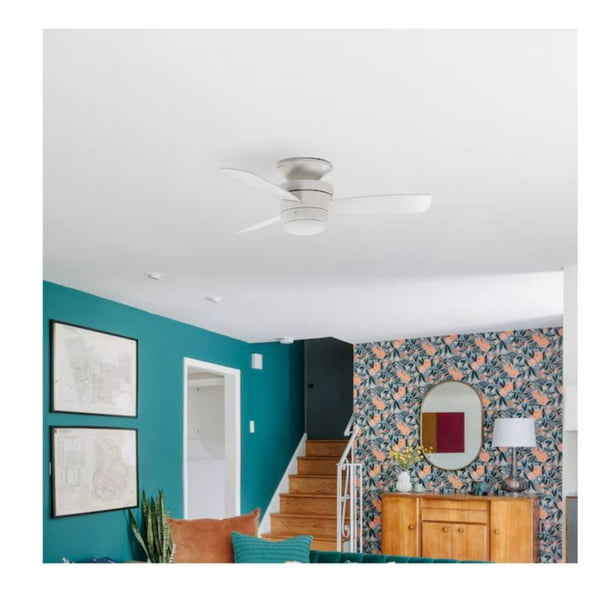 cheer札幌　チュニック　シルバーホワイト Harbor Breeze Centreville 52-in White Indoor Flush Mount Ceiling
