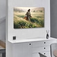 thumbnail image 4 of Lilies of The Field Jesus Christ Walking through A Field of Wild Lilies Wall Art Poster Gifts Bedroom Prints Home Decor Hanging Picture Canvas Painting Posters 24x36inch(60x90cm), 4 of 6