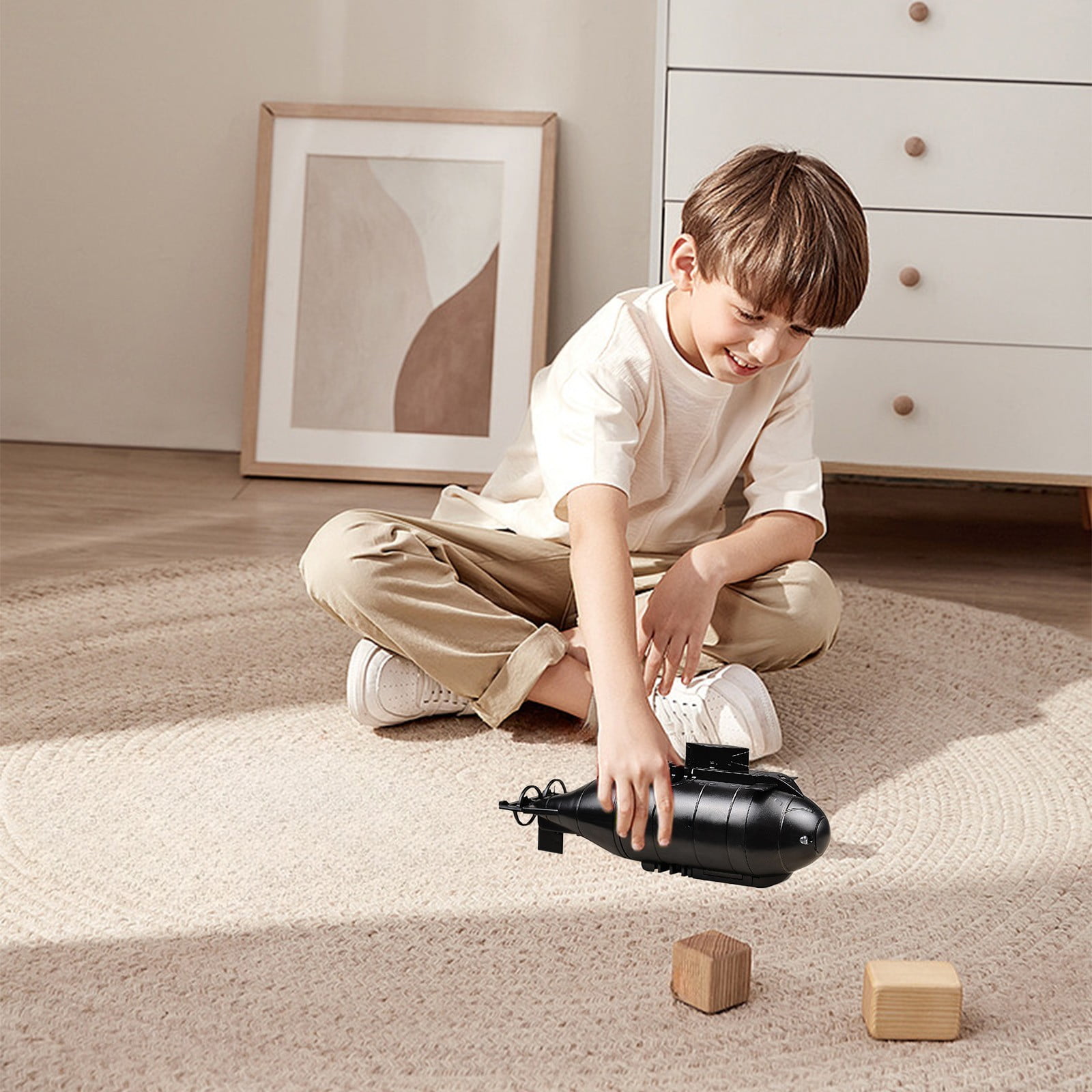 SPOORYYO Remote Controlled Underwater Vehicle with Multi Directional Navigation and Diving Feature, Rechargeable Battery and Easy Control