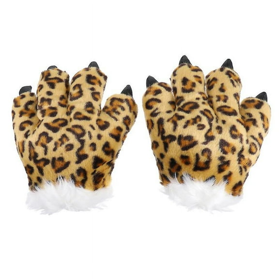 1pair Leopard Paw Gloves