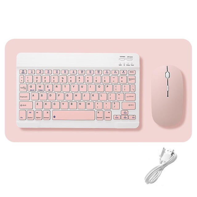 Protable Wireless Bluetooth Keyboard And Mouse Combo Rechargeable Cordless 10 InchProtable Wireless Bluetooth Keyboard And Mouse Combo Rechargeable Cordless 10 Inch
